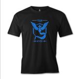 Lord T-Shirt ES-847 Siyah Pokemon Go Team Mystic Erkek T-shirt