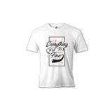 Lord T-Shirt Eveything Will Be Fine Beyaz Erkek T-Shirt