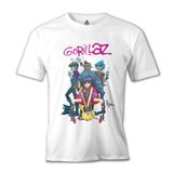 Lord T-Shirt Gorillaz - Band Beyaz Erkek T-shirt