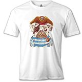 Lord T-Shirt Köpek Korsan Beyaz Erkek T-Shirt