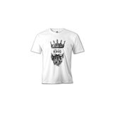 Lord T-Shirt Live Like A King Beyaz Erkek T-Shirt