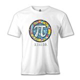 Lord T-Shirt Matematik - Pi 15 Beyaz Erkek T-shirt
