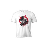 Lord T-Shirt MB-727 Beyaz V For Vendetta Rebel Erkek T-shirt