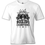Lord T-Shirt MB-827 Boxing Şampiyon Beyaz Erkek T-Shirt