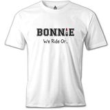 Lord T-Shirt MB-899 Bonnie And Clyde Bonnie Beyaz Erkek T-Shirt