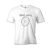 Lord T-Shirt MB-914 Donut Worry Beyaz Erkek T-Shirt