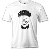Lord T-Shirt MB-936 Peaky Blinders Hat Beyaz Erkek T-Shirt