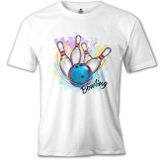 Lord T-Shirt MB-994 Bowling Atış Beyaz Erkek T-Shirt