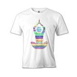 Lord T-Shirt MB-995 Yoga Lines Beyaz Erkek T-Shirt