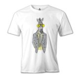 Lord T-Shirt MB-996 Zebra Potikare Beyaz Erkek T-Shirt