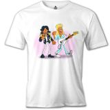 Lord T-Shirt Modern Talking Gitar Beyaz Erkek T-Shirt