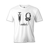 Lord T-Shirt Müzik Addict Beyaz Erkek T-Shirt