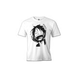 Lord T-Shirt One Piece - Luffy Laugh Beyaz Erkek T-shirt