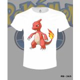 Lord T-Shirt Pokemon - Charmeleon Beyaz Erkek T-shirt