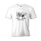 Lord T-Shirt Rock'n Roll Stars Beyaz Erkek T-Shirt