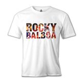 Lord T-Shirt Rocky Balboa - Sylvester Stallone Beyaz Erkek T-shirt