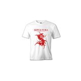 Lord T-Shirt Sepultura Endurance Logo Red Beyaz Erkek T-Shirt