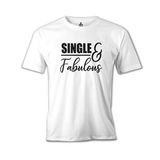 Lord T-Shirt Single And Fabulous Beyaz Erkek T-Shirt