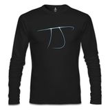 Lord T-Shirt SL-1308 Siyah Matematik Pi 11 Erkek Sweatshirt