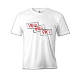 Lord T-Shirt Veni Vidi Vici Beyaz Erkek T-Shirt