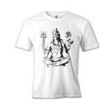 Lord T-Shirt Yoga Çakra Beyaz Erkek T-Shirt