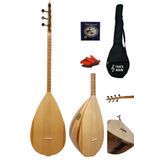 LORE Kısa Sap Bağlama Saz Midi Set (su Geçirmez Kılıf,yedek Tel,mızrap) Çift Ses Çıkışlı Başlangıç Seti