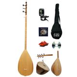 LORE Uzun Sap Bağlama Saz Ultra Maxi Set - Yeni Başlayanlara Özel Profesyonel Set