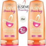 L'oreal Elseve Dream Long Keratin ve Hint Yağı Saç Bakım Kremi 175ML x 2 Adet Avantaj Seti - 006