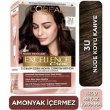 Loreal Excellence Nude Renkler Saç Boyası 3U Nude Koyu Kahve