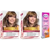 Loreal Neva Excellence Creme 7.1 Küllü Kumral 2 Adet Boya