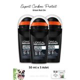 L'Oreal Paris 3 Adet Loreal Paris Men Expert Carbon Protect Erkek Roll On 50 ml ve ROSIE