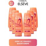 L'Oreal Paris 6'lı Elseve Dream Long Kolay Tarama Saç Bakım Kremi 250 ml Bakım Yapıcı Etki ile Ekstra Parlaklık