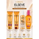 L'Oreal Paris Elseve 4’lü Saç Bakım Seti–Mucizevi Yağ Bakım Kremleri, 10 Etki Sprey & Dream Long Serum