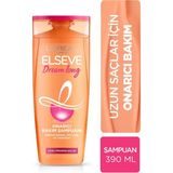 L'Oreal Paris Elseve Dream Long Onarıcı Şampuan 390 ml – Kırık Uç Onarımı ve Saç Uzatma Etkili, Tüm Saç Tiplerine Uygun - 1