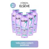 Loreal Paris Elseve Hydra Hyaluronic Pure Salisilik Asit İçeren Yağlanma Karşıtı Arındırıcı 5x300 ml Şampuan