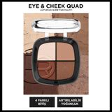 L'Oreal Paris Eye & Cheek Quad - 03 Autumn Nude Dörtlü Far ve Yanak Paleti