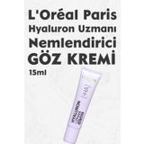 L'Oreal Paris Loreal Paris Hyaluron Uzmanı Nemlendirici Krem Göz 15 ml