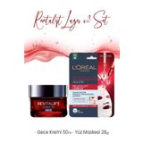 L'Oreal Paris Loreal Paris Revitalift Lazer Gece Kremi 50 ml ve Maske 28 gr