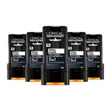 L'Oreal Paris Men Expert Total Clean 5'i 1 Arada Kömürlü 5x300 ml Duş Jeli