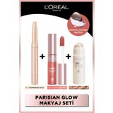L'Oreal Paris Parisian Glow Makyaj Seti Le Shadow Stick Göz Farı + Lumi Blush Allık 630+Lumi Glass Highlighter 610