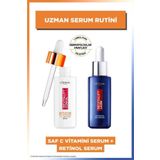 L'Oreal Paris PURE VİTAMİN C SKİN BRİGHTENİNG SERUM & REVİTALİFT LASER PURE RETİNOL NİGHT SERUM DEMBA1510