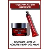 L'Oreal Paris Revitalift Lazer X3 Yoğun Yaşlanma Karşıtı Gece Kremi 50 Ml + Lazer X3 Yaşlanma Karşıtı Göz Kremi