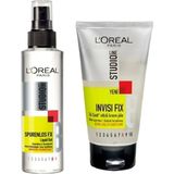 Loreal Paris Studio Line Saç Şekillendirici Ultra Güçlü Tutuş Sıvı Jöle + Ultra Güçlü Saç Jölesi - 000