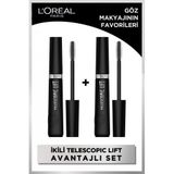 Loreal Paris Telescopic Lift Extra Black Maskara 9.9 ml x 2 Adet