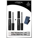 L'Oreal Paris Telescopic Lift Siyah Maskara 2'li Set
