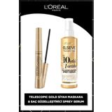 Loreal Paris Telescopic Maskara ve Mucizevi Yağ 10 Etki 1 Arada Saç Güzelleştirici 150 ml Sprey Serum