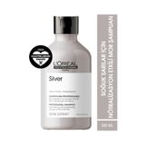 L'Oreal Professionnel Serie Expert Silver 300 ml Çok Açık Sarı, Gri ve Beyaz Saçlar için Renk Dengeleyici Mor Şampuan