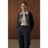 Loreen Kadın Nakış Detaylı Kısa Ceket - 20719CKT - NAVY-BEIGE