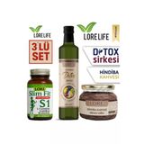 Lorelife Lorelife Lore Slimfit 30Kp & Hindiba Kahve & Detox Suyu 3.Lü Set