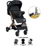 Lorelli Fiorano Kabin Boy Siyah Bebek Arabası